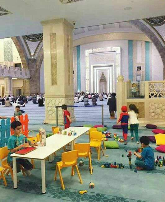 ابتکار زیبای یک مسجد برای جذب کودکان